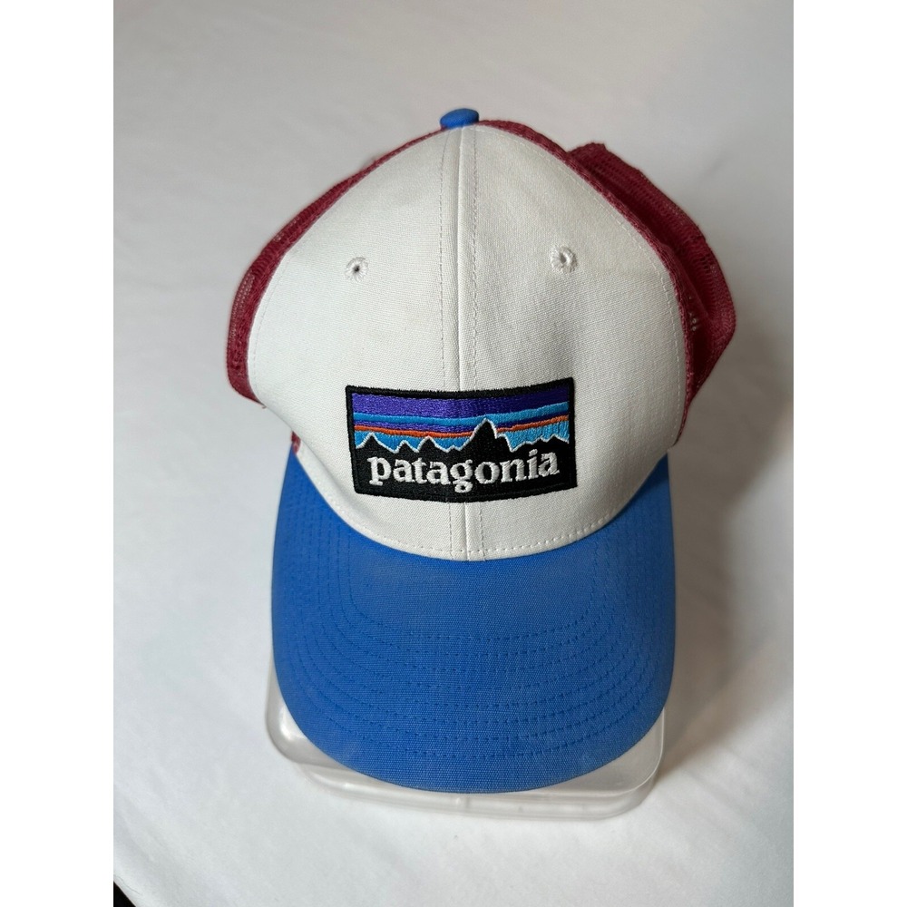 Patagonia Trucker Hat Red White Blue One Size Mesh Snap Back‎